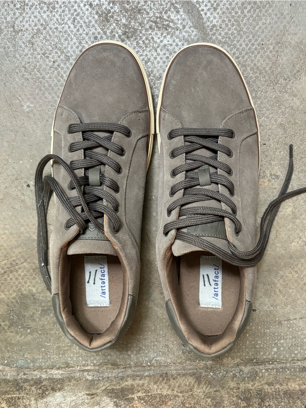 Artefact Grey Suede Mens Sneakers